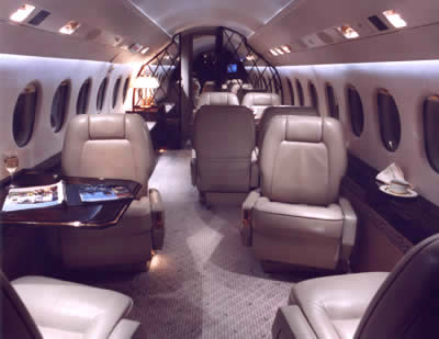 Stellar Villas - Luxury Villa Rentals -  Jet Charter - FALCON 2000 -  Interior